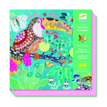 Set artistic cu paiete djeco tropical