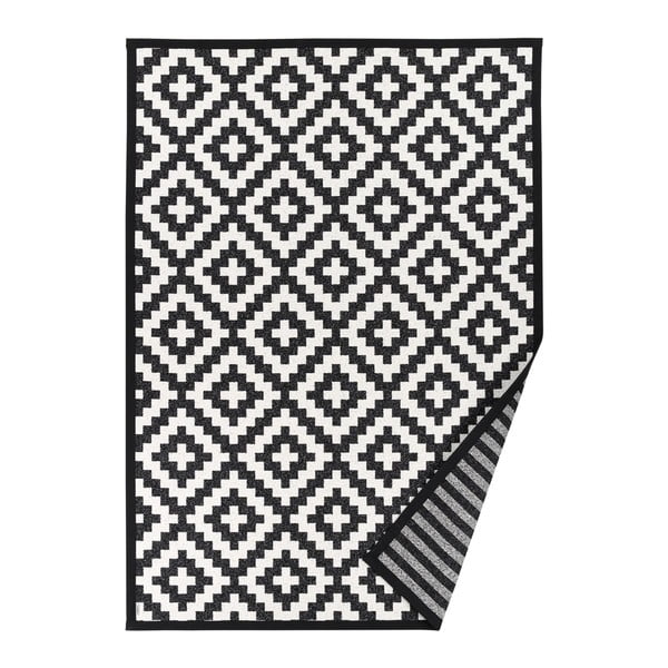 Covor reversibil Narma Viki Black, 100 x 160 cm, alb - negru