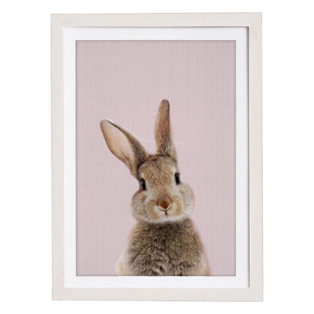 Tablou cu ramă pentru perete Querido Bestiario Baby Rabbit, 30 x 40 cm bonami.ro