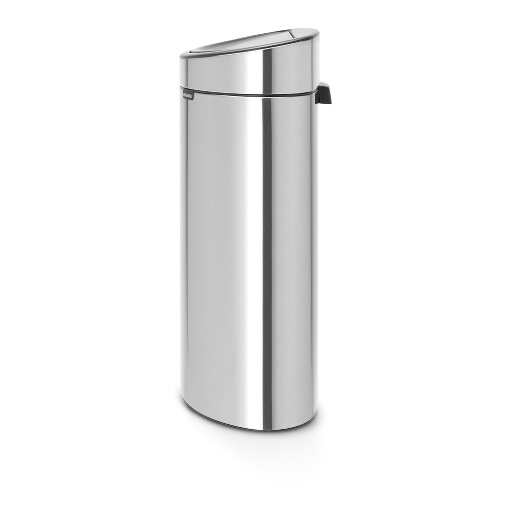 Coș de gunoi argintiu mat de reciclat/cu senzori de atingere din oțel 33 l Touch Bin Recycle – Brabantia