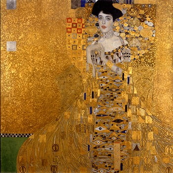 Reproducere tablou gustav klimt adele bloch-bauer i, 45 x 45 cm