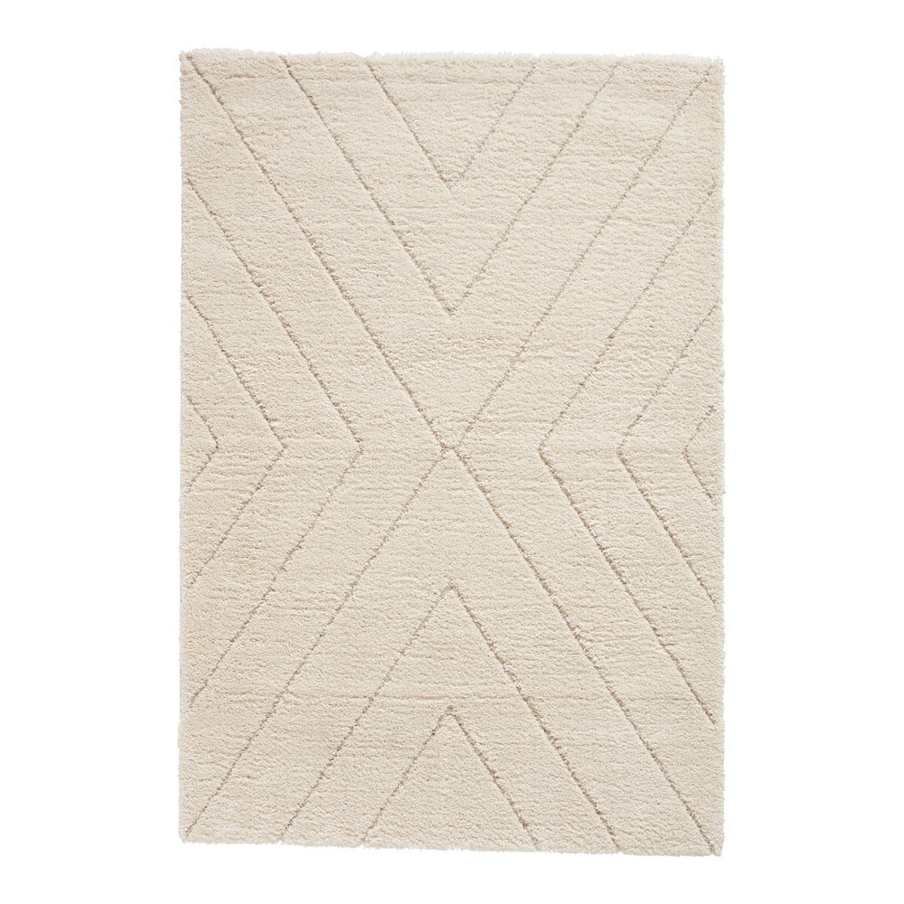 Covor crem 160x230 cm Ideal Shaggy – Think Rugs