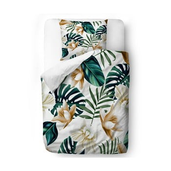 Lenjerie de pat din bumbac satinat butter kings golden blossom, 135 x 200 cm