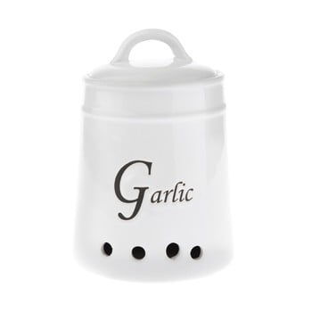 Recipient din ceramică pentru usturoi dakls, 1770 ml, alb
