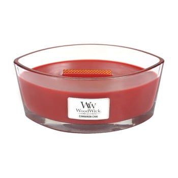 Lumânare cu parfum de scorțișoară și vanilie woodwick, durată de ardere 30 ore