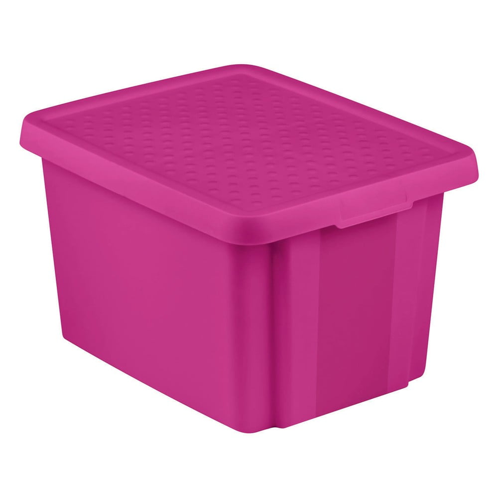 Cutie de depozitare mov cu capac curver essentials, 26 l