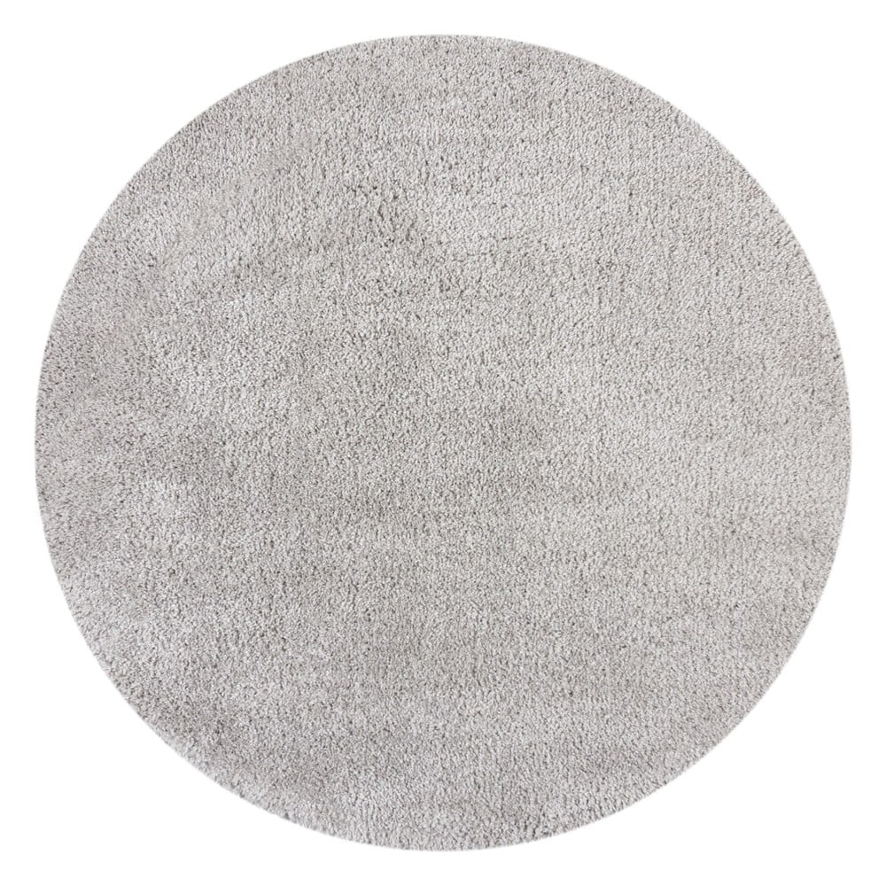 Covor gri deschis rotund 133x133 cm – Flair Rugs