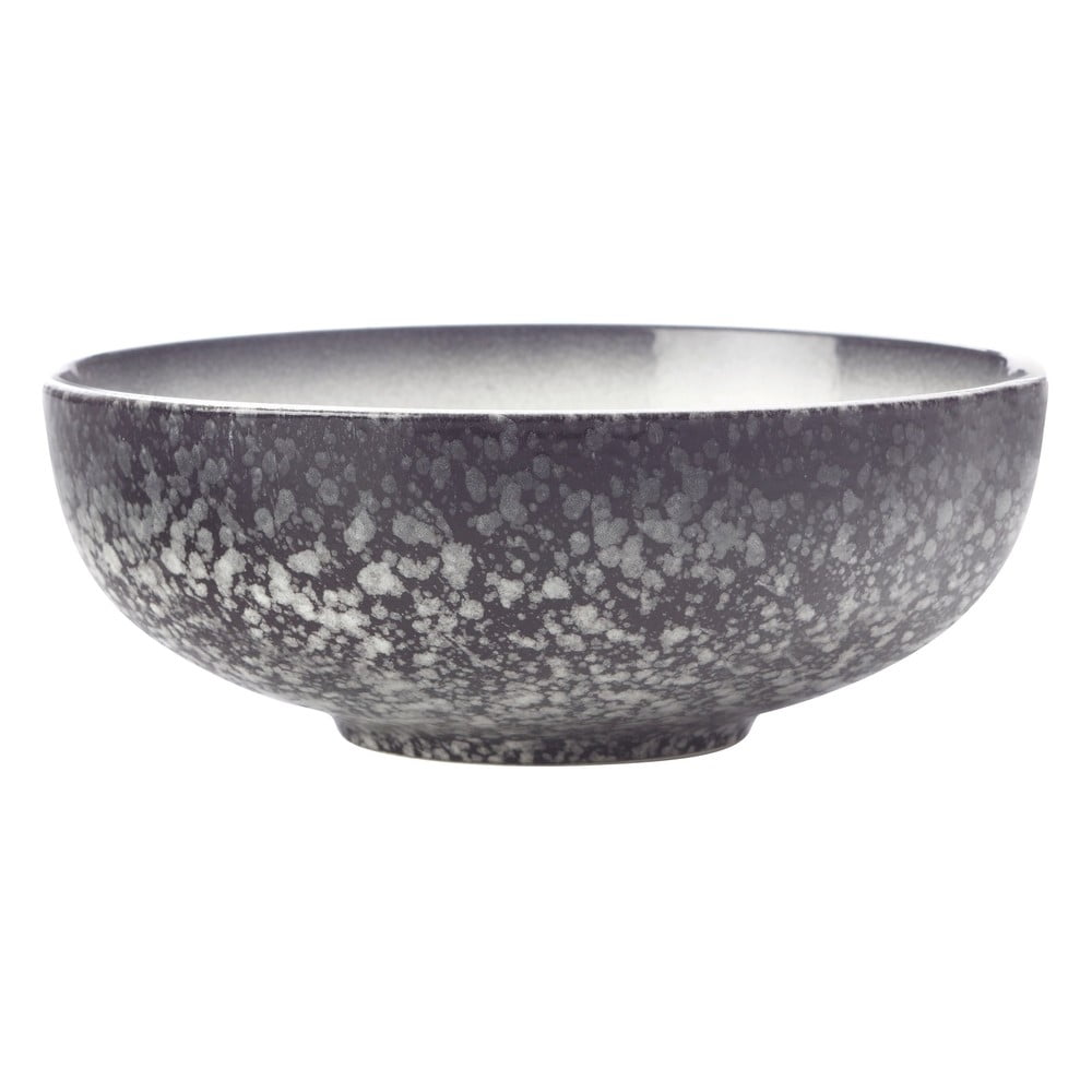 Bol din ceramică Maxwell & Williams Caviar, ø 19 cm, alb - negru