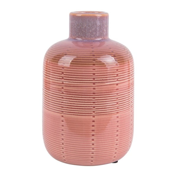 Vază din ceramică PT LIVING Bottle, înălțime 18,5 cm, roz