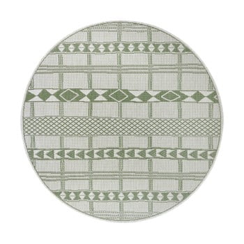 Covor exterior ragami madrid, ø 120 cm, verde - bej