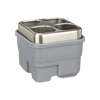 Scurgător tacâmuri addis, 12,5 x 14,5 x 12 cm, gri