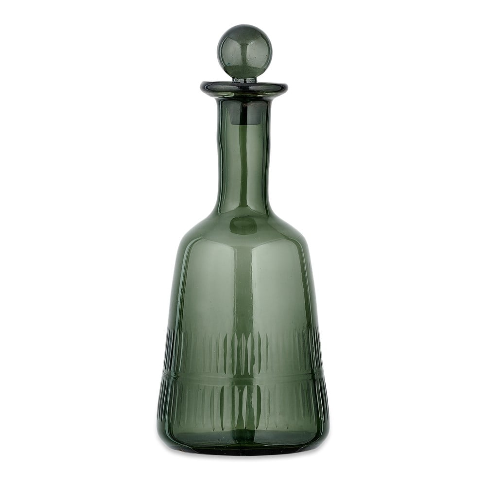 Decantor din sticlă reciclată Nkuku Mila, 1 l, verde