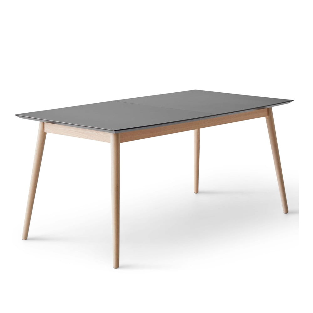 Masă de dining gri antracit/în culoare naturală extensibilă 90x165 cm Meza – Hammel Furniture