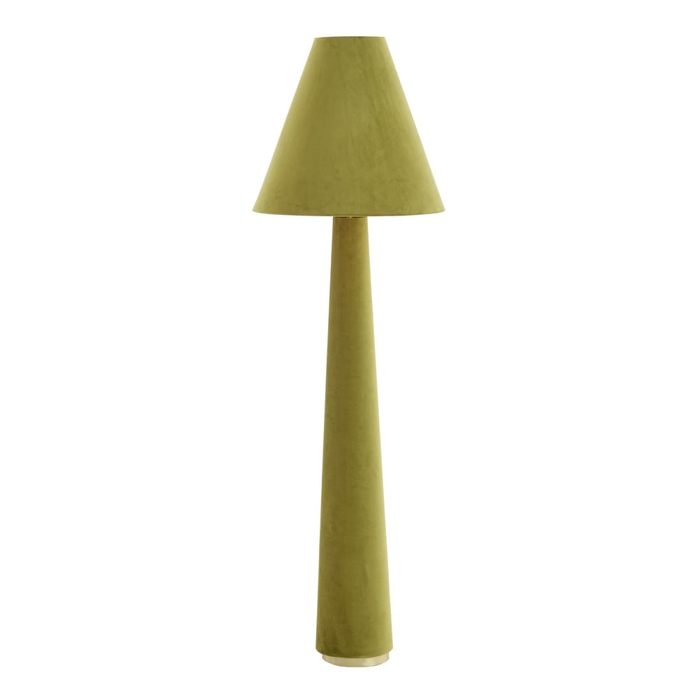 Lampadar verde cu abajur textil (înălțime 168 cm) Devia – Light & Living