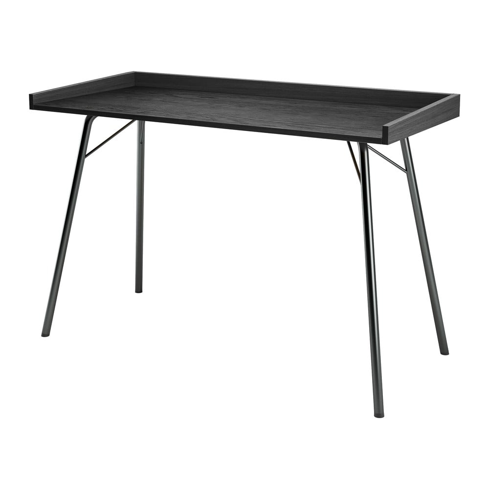 Birou negru 52x115 cm rayburn - woodman