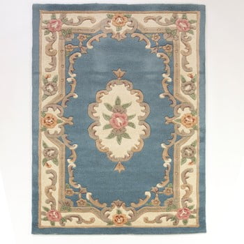 Covor din lână Flair Rugs Aubusson Blue, 75 x 150 cm