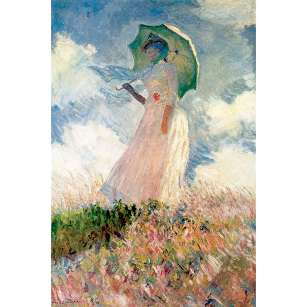 Reproducere tablou Claude Monet – Woman with Sunshade, 60 x 40 cm bonami.ro imagine 2022