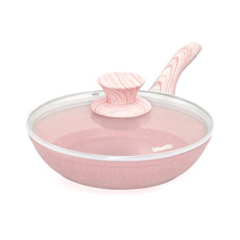 Tigaie cu capac bisetti stonerose padella, ø 20 cm, roz