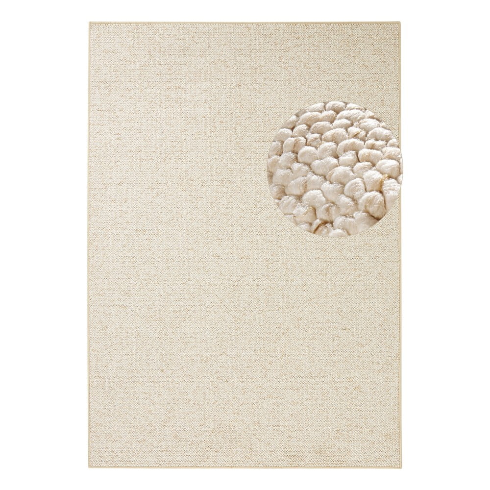 Covor crem 100x140 cm Wolly – BT Carpet