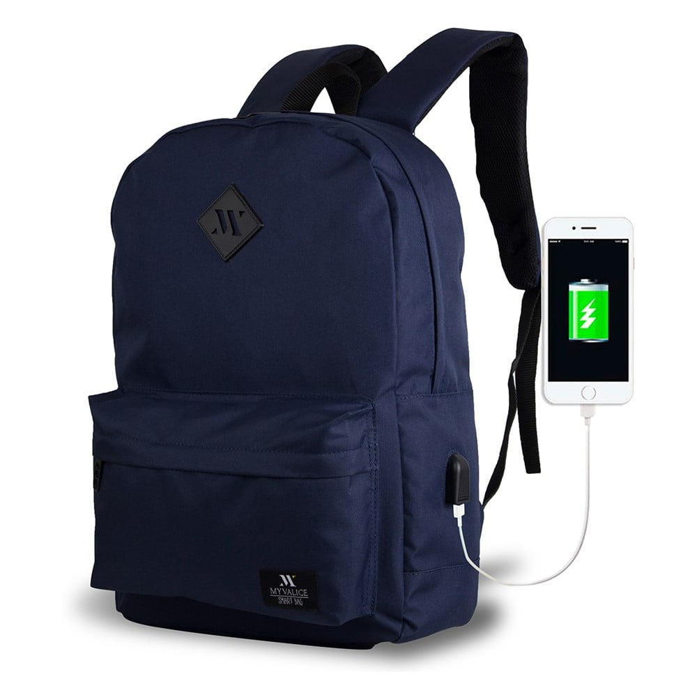 Rucsac cu port USB My Valice SPECTA Smart Bag, albastru închis bonami.ro