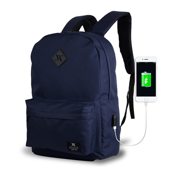 Rucsac cu port USB My Valice SPECTA Smart Bag, albastru închis