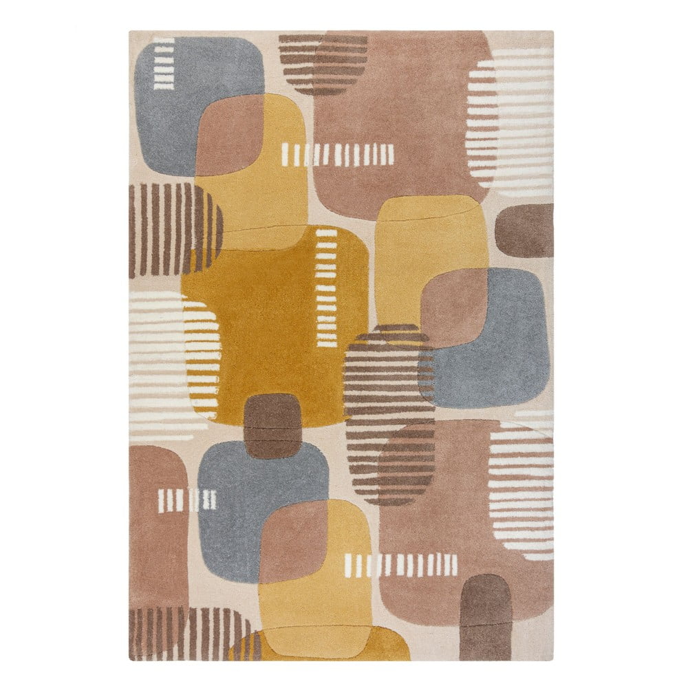 Covor Flair Rugs Pop, 160×230 cm, gri-galben bonami.ro imagine 2022