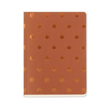 Agendă A6 GO Stationery Polka Copper