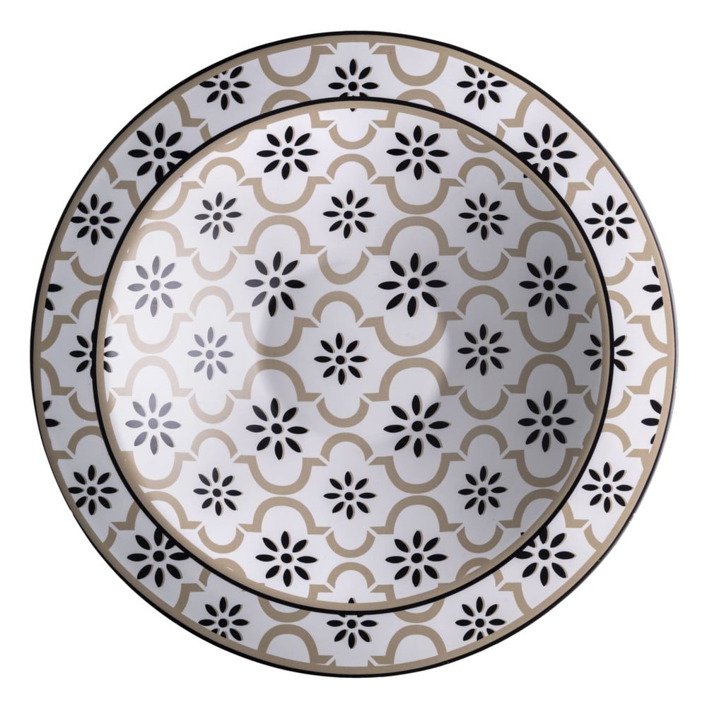 Poza Farfurie adanca din gresie ceramica Brandani Alhambra, Ã¸ 30 cm