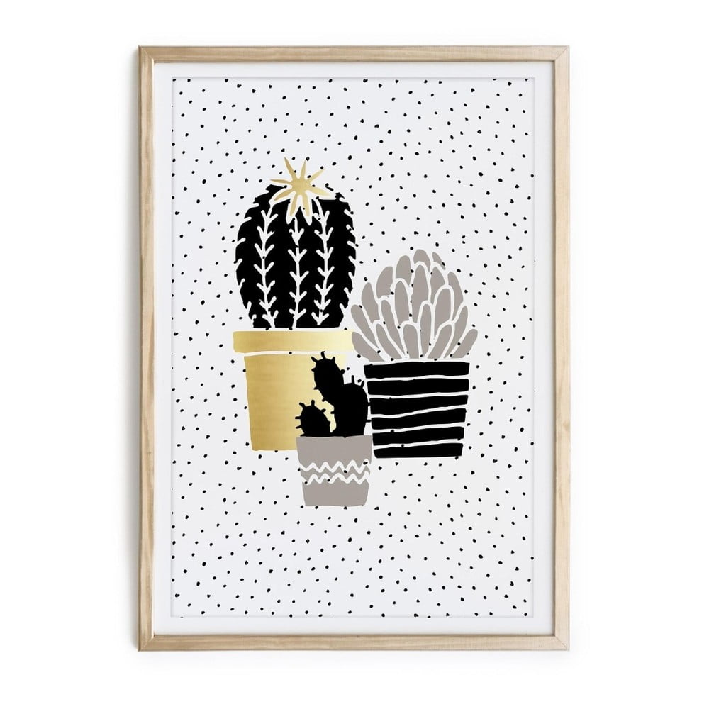 Poza Tablou/poster inramat Really Nice Things Cactus Family, 40 x 60 cm
