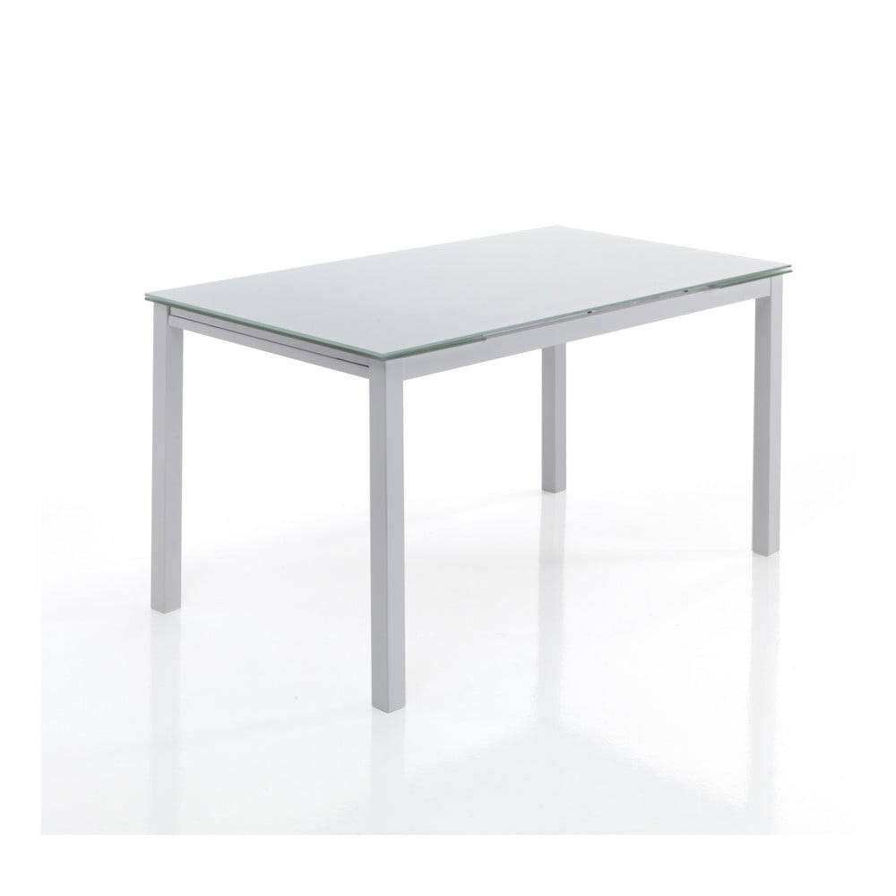 Masă de dining extensibilă cu blat din sticlă 80x140 cm New Daily – Tomasucci