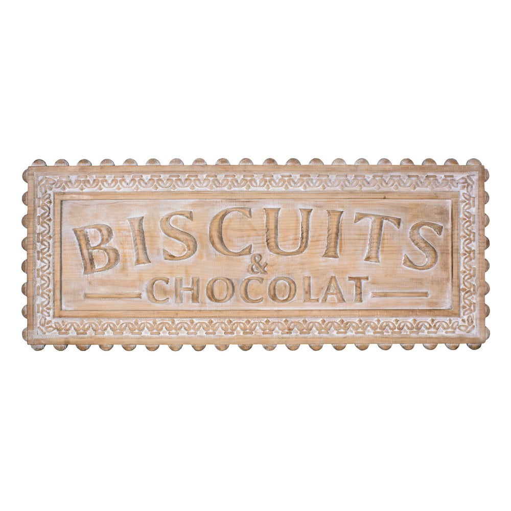Plăcuță decorativă din lemn Antic Line Biscuits et Chocolat Antic Line