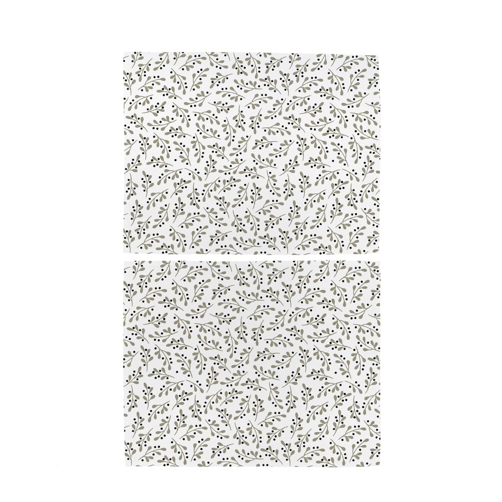 Suport pentru farfurii 2 buc. din material textil 35x45 cm cu model de Crăciun Mistletoe Kiss – Butter Kings
