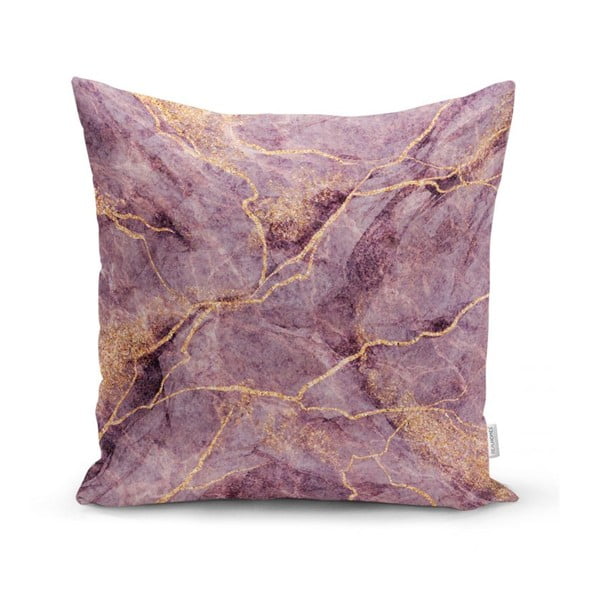 Față de pernă Minimalist Cushion Covers Lilac Marble, 45 x 45 cm
