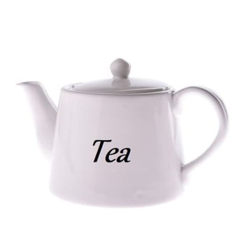 Ceainic din ceramică dakls, 1000 ml, alb