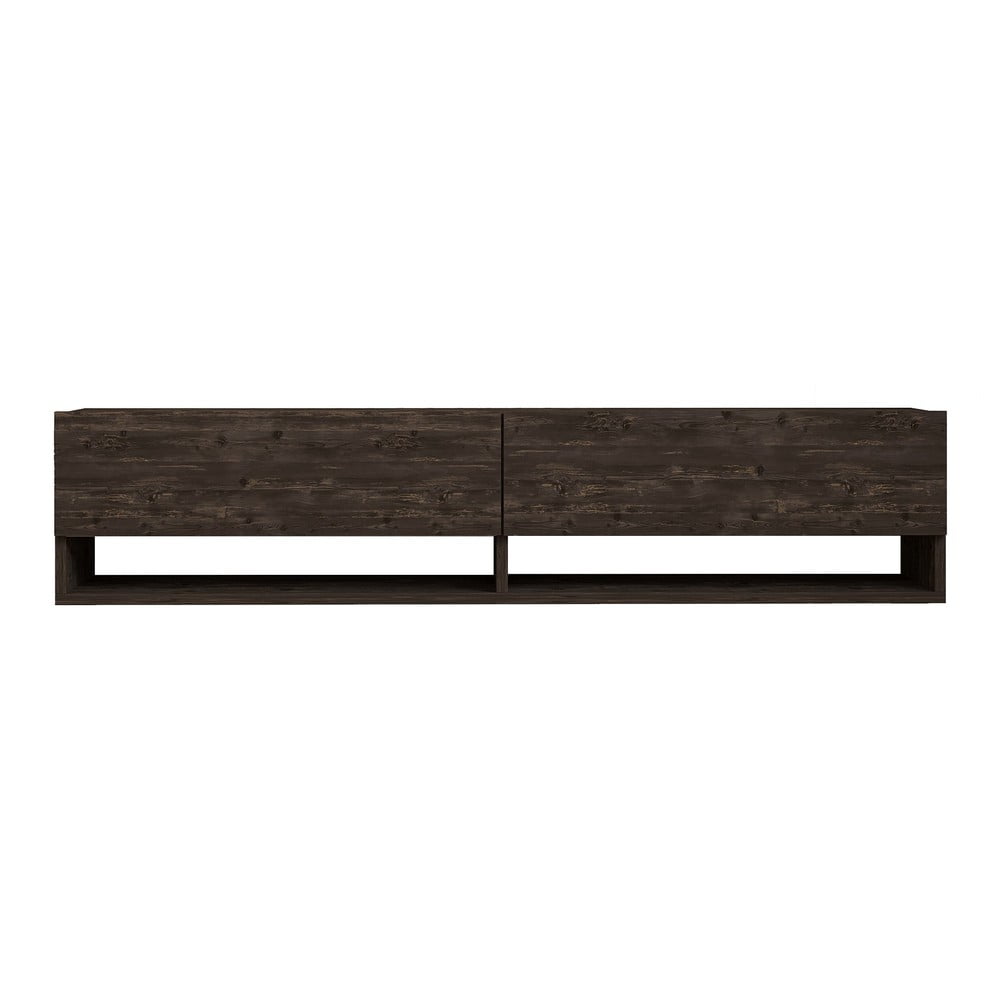 Comodă TV gri antracit 141x31x30 cm Arges – Kalune Design