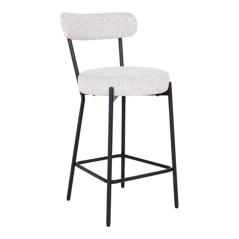 Scaun de bar alb (înălțime șezut 65 cm) Badalona – House Nordic