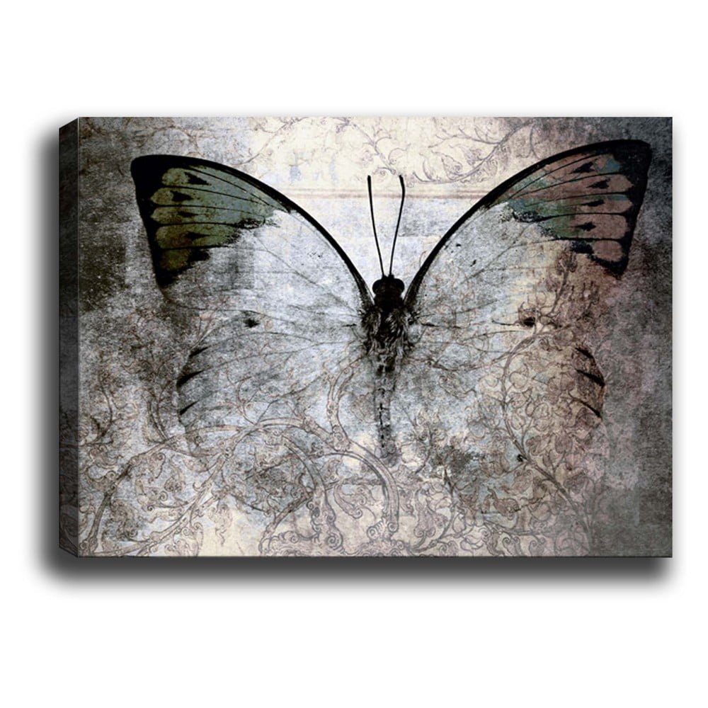 Tablou Tablo Center Fading Butterfly, 70 x 50 cm bonami.ro