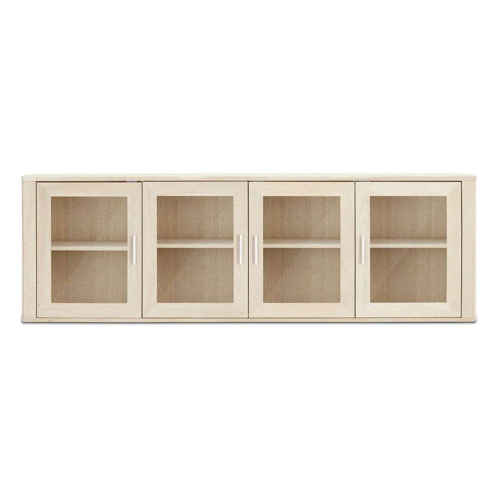 Vitrină în culoare naturală cu aspect de lemn de stejar 194x60 cm Paris – Furnhouse