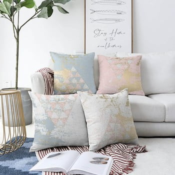 Set 4 fețe de pernă minimalist cushion covers spring vibes, 55 x 55 cm