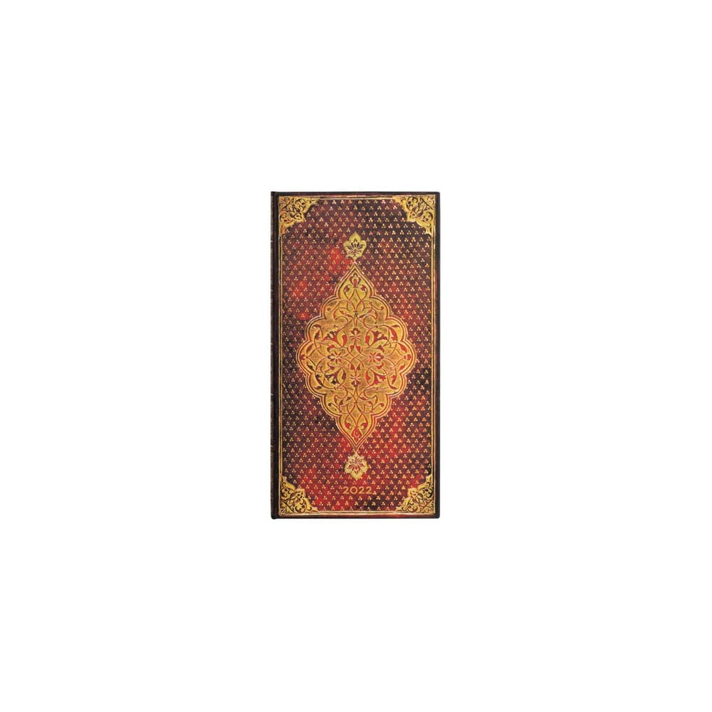 Agendă săptămânală pentru 2022 paperblanks golden trefoil, 9,5x18 cm