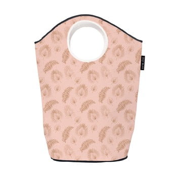 Coș depozitare butter kings boho leaves, 60 l, roz