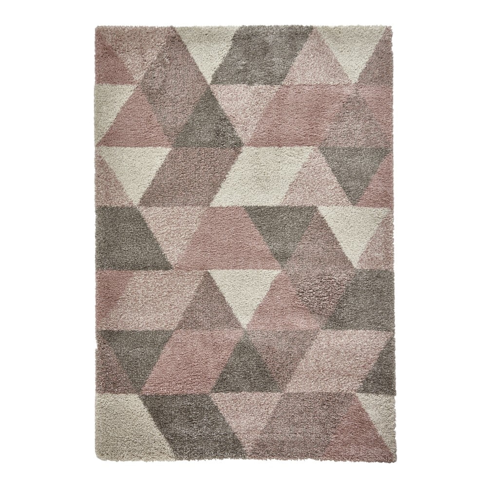 Covor Think Rugs Royal Nomadic, 120 x 170 cm, crem - roz