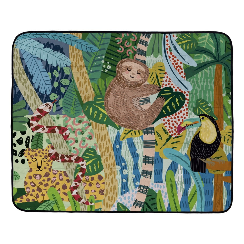 Pătură de picnic butter kings colors in jungle, 145 x 180 cm