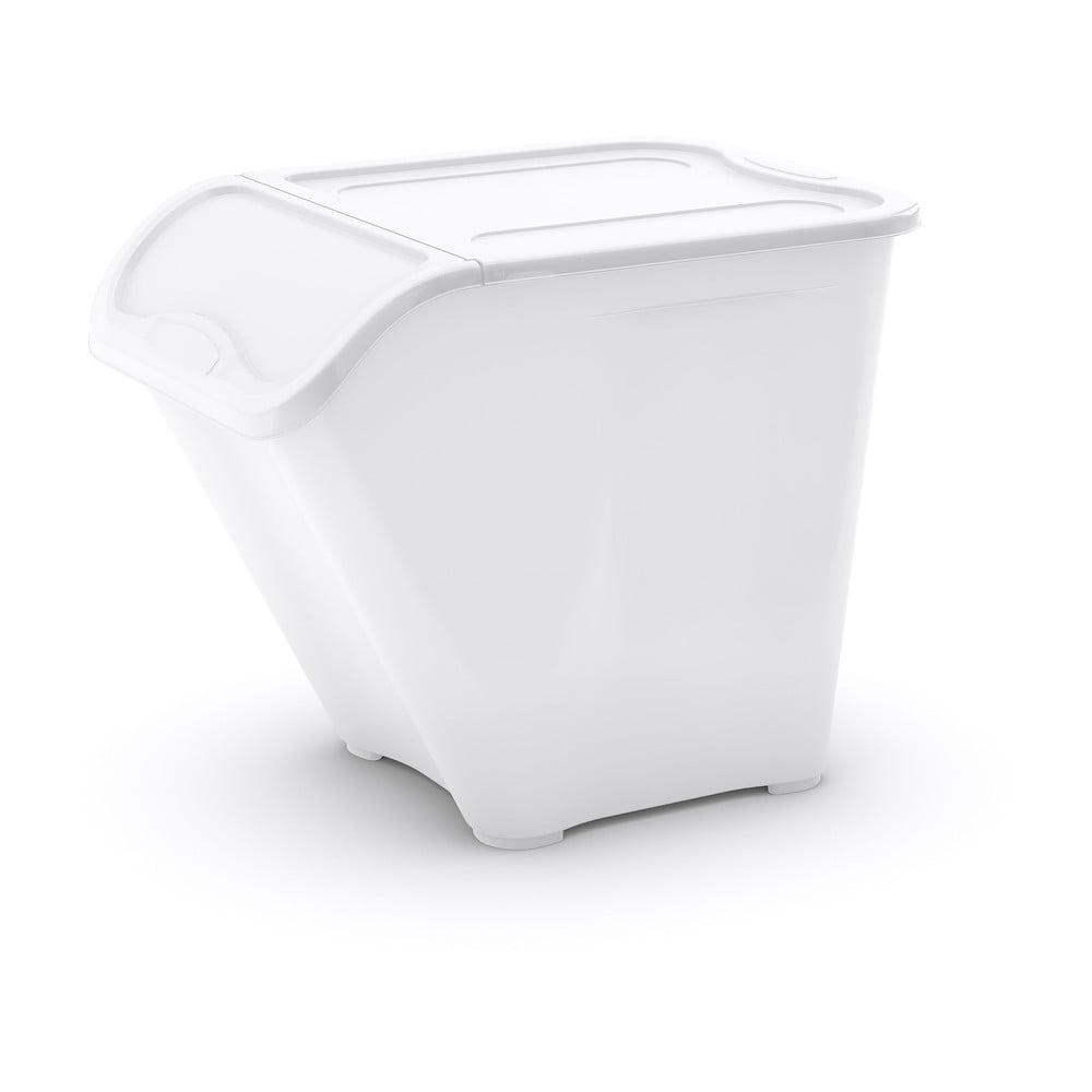 Cutie de depozitare albă din plastic cu capac 55x39x46 cm All In Box – KIS