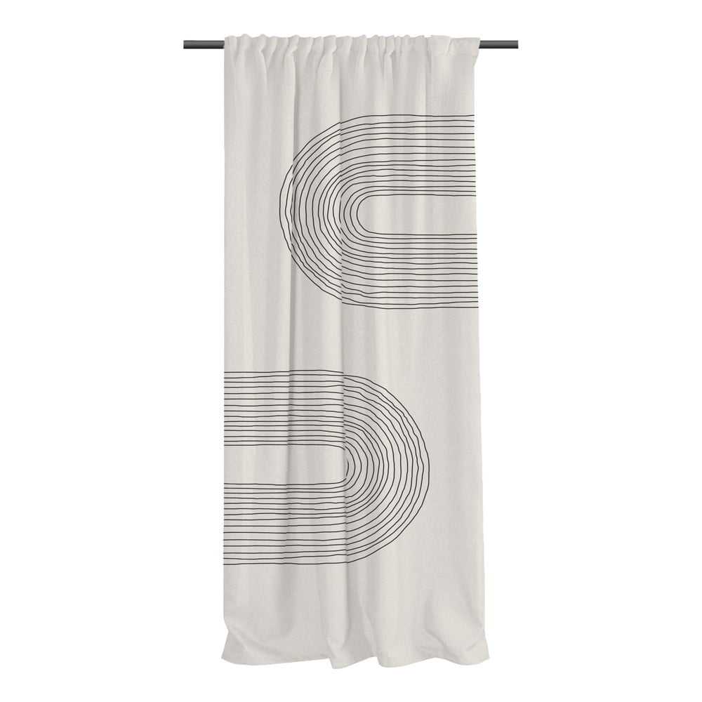 Draperie bej din bumbac satinat 110x250 cm Setting Sun – Butter Kings