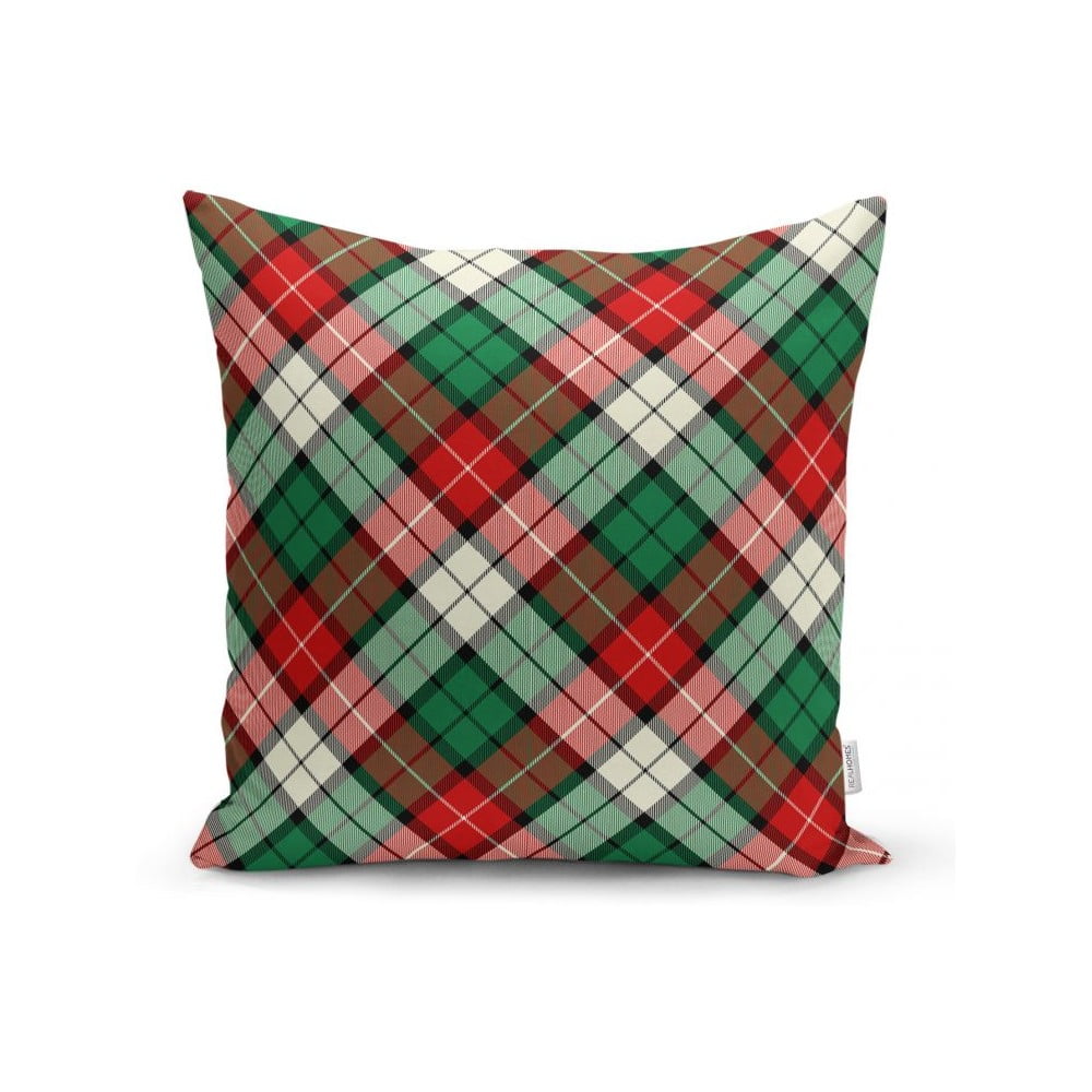 Față de pernă decorativă Minimalist Cushion Covers Flannel, 35 x 55 cm, verde – roșu bonami.ro imagine noua