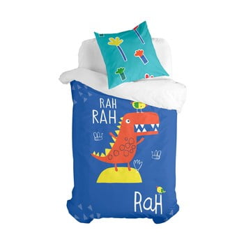 Lenjerie de pat din bumbac pentru copii moshi moshi funnysaurus, 140 x 200 cm