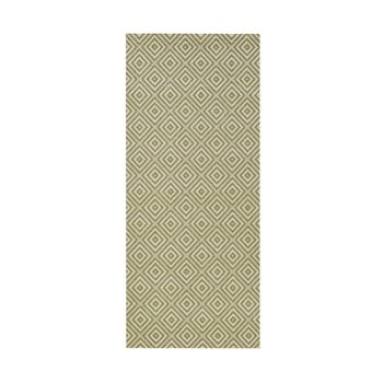 Covor de exterior bougari karo, 80 x 200 cm, verde
