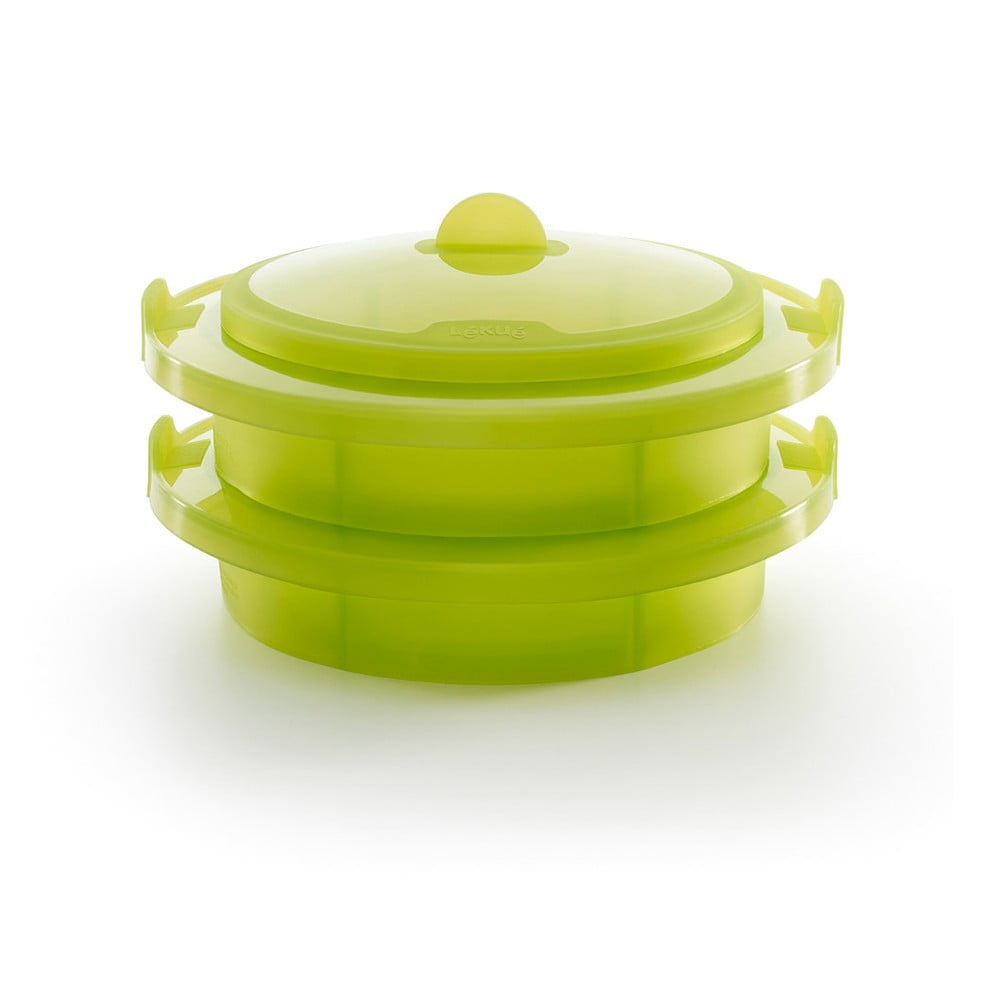 Recipient din silicon pentru gătire la aburi Lékué Steamer XL, ⌀ 27,5 cm, verde bonami.ro imagine 2022
