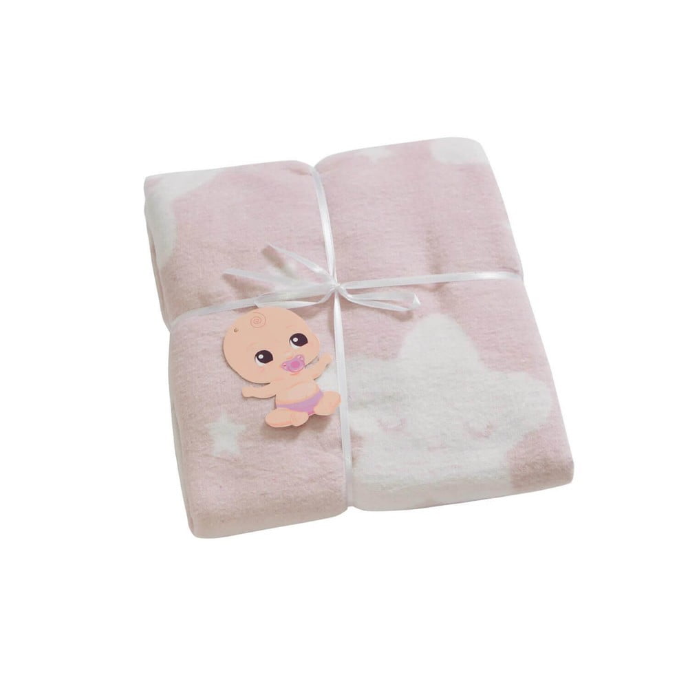 Pătură roz pentru copii 120x100 cm star - minimalist cushion covers